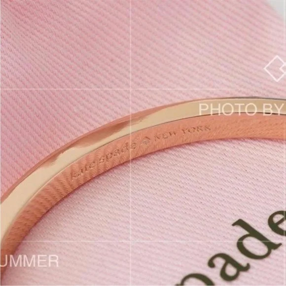 Kate Spade Rose Gold Crystal Bangle Bracelet - Picture 3 of 5